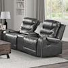 Homelegance Furniture Putnam Double Glider Reclining Loveseat