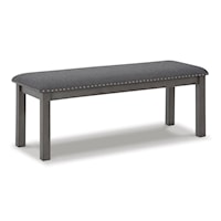 Dining Bench with Nailhead Trim