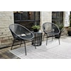 Signature Design by Ashley Mandarin Cape Outdoor Table and Chairs (Set of 3)