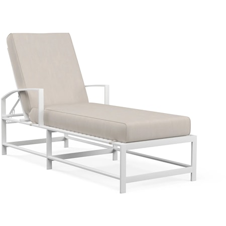 Cushioned Outdoor Adjustable Chaise