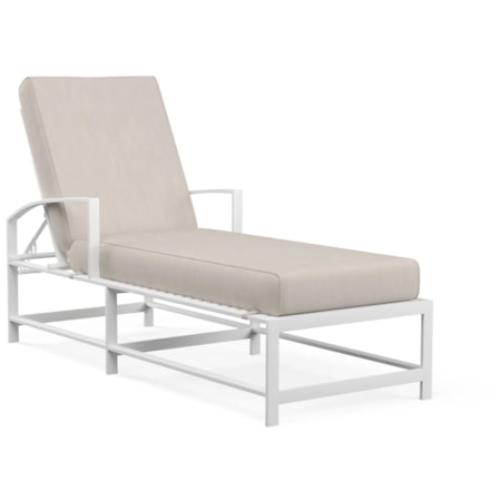 Cushioned Outdoor Adjustable Chaise