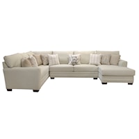 Farmhouse 3-Piece Sectional with Chaise