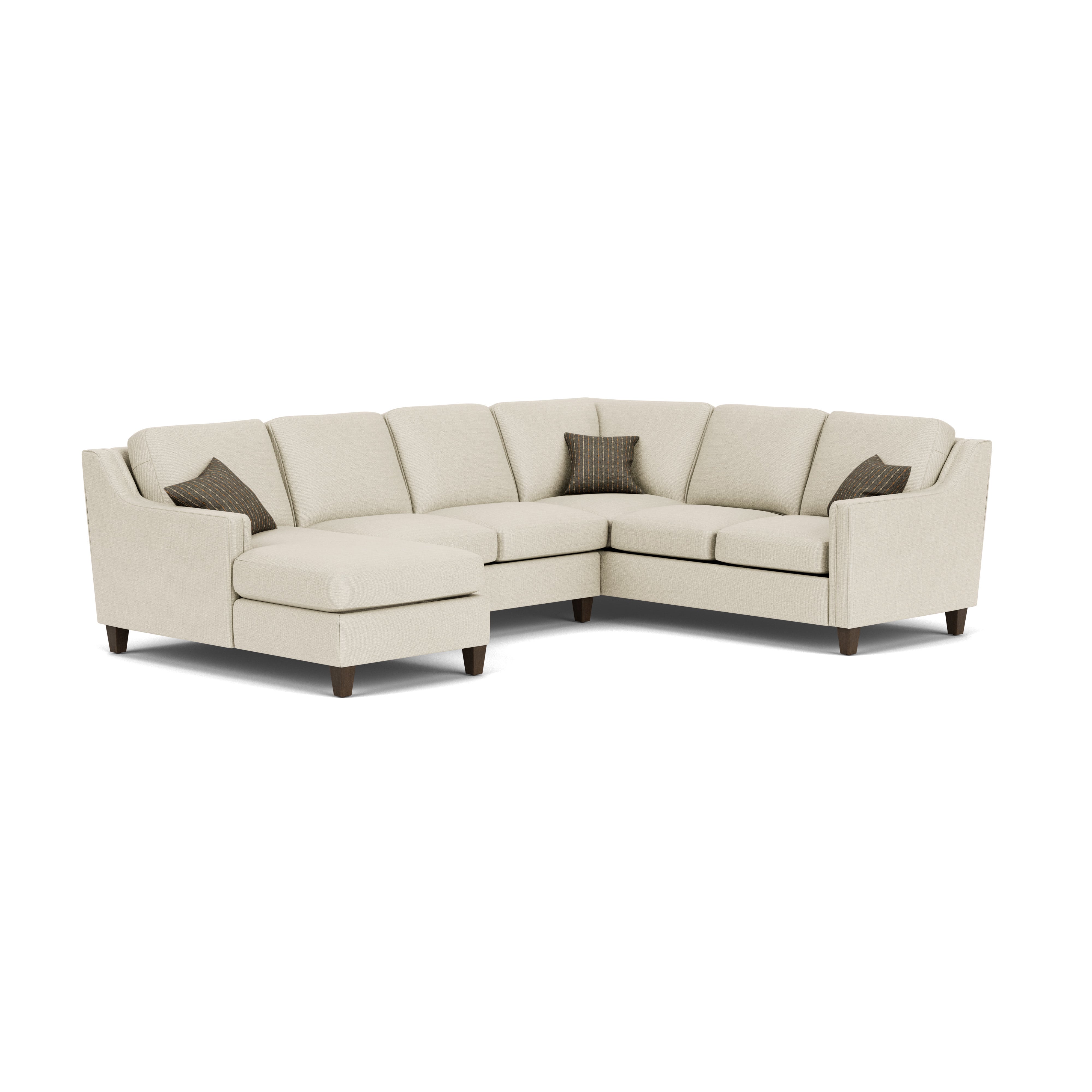 Flexsteel Finley 501025x1+5010231x1+501029x1+501028x1 29611 Contemporary Sectional Sofa