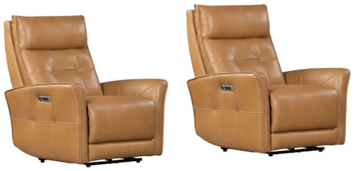 Mid-Century Modern Cordless Zero Gravity Power Recliner with Power Headrest (Set of 2)