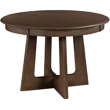 44" Round Pedestal Table, Mocha