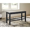 Signature Design by Ashley Tory Double Counter Upholstered Bench