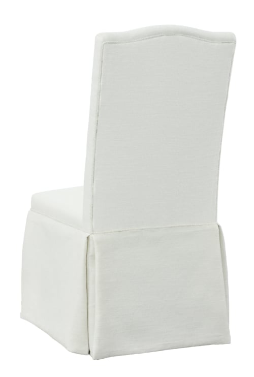 Camel Tall Back Skirted Dining Chair