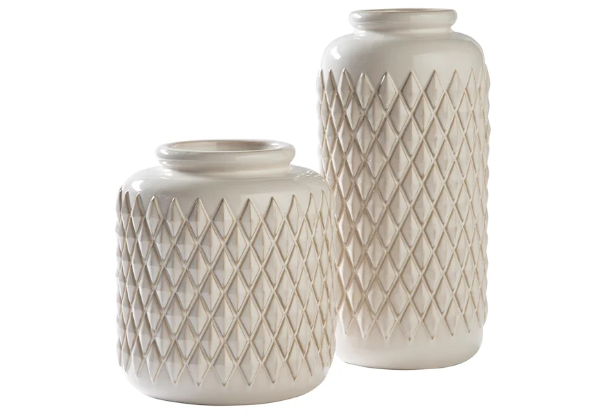 Accents Edwinna Vase (Set of 2) by Signature Design by Ashley at Corner Furniture