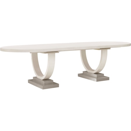 Double Pedestal Dining Table