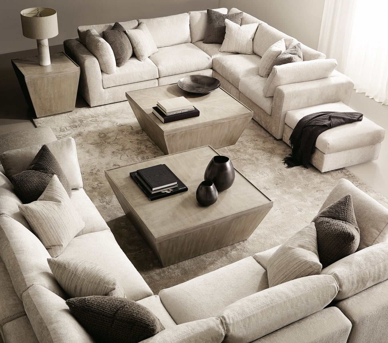 Oasis Fabric Bumper Ottoman