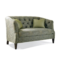 Traditional Loveseat with Tufted Back