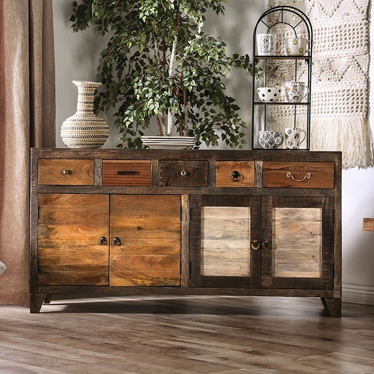 Furniture of America Saffronwald Cabinet