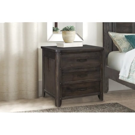 3-Drawer Nightstand