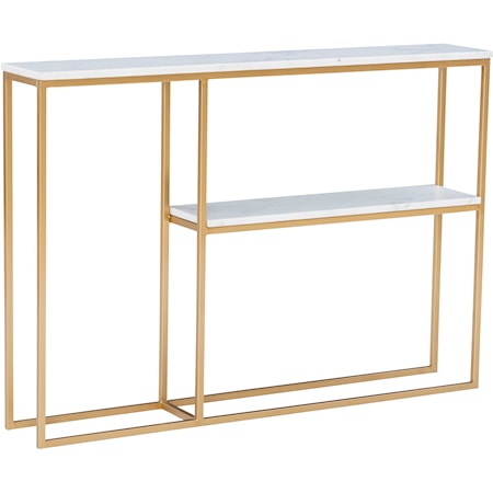 Marble Console Gold 