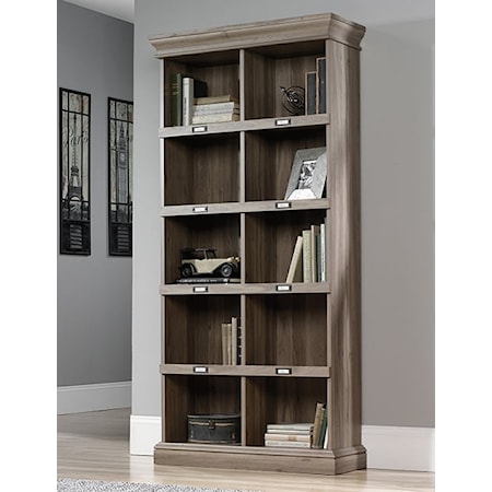 Contemporary Tall Bookcase with Open Shelving