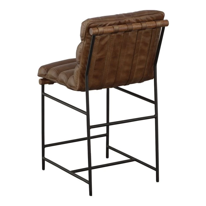 Fairfield The Leather Reserve Leather Strap Full-Back Counter Stool