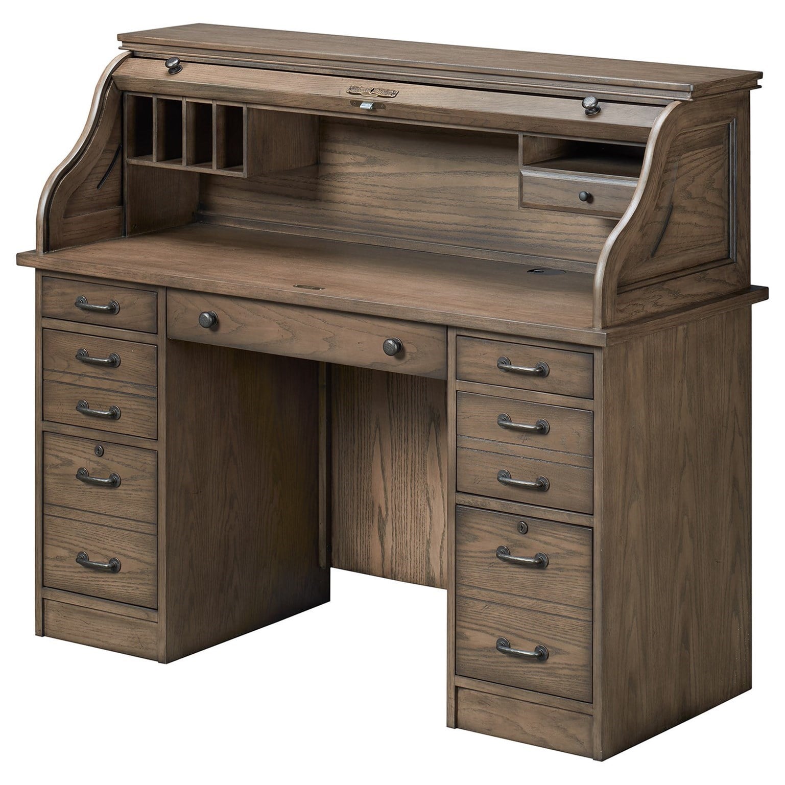 locking roll top computer desk