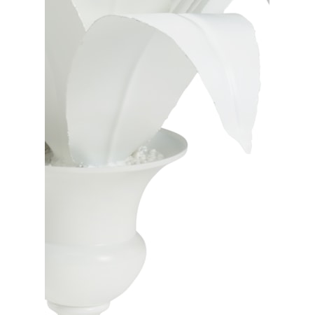 Lyon Tole Flower - White