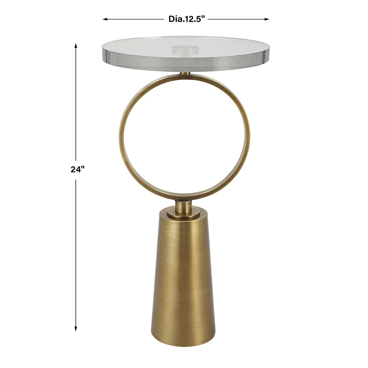 Uttermost Ringlet Ringlet Brass Accent Table