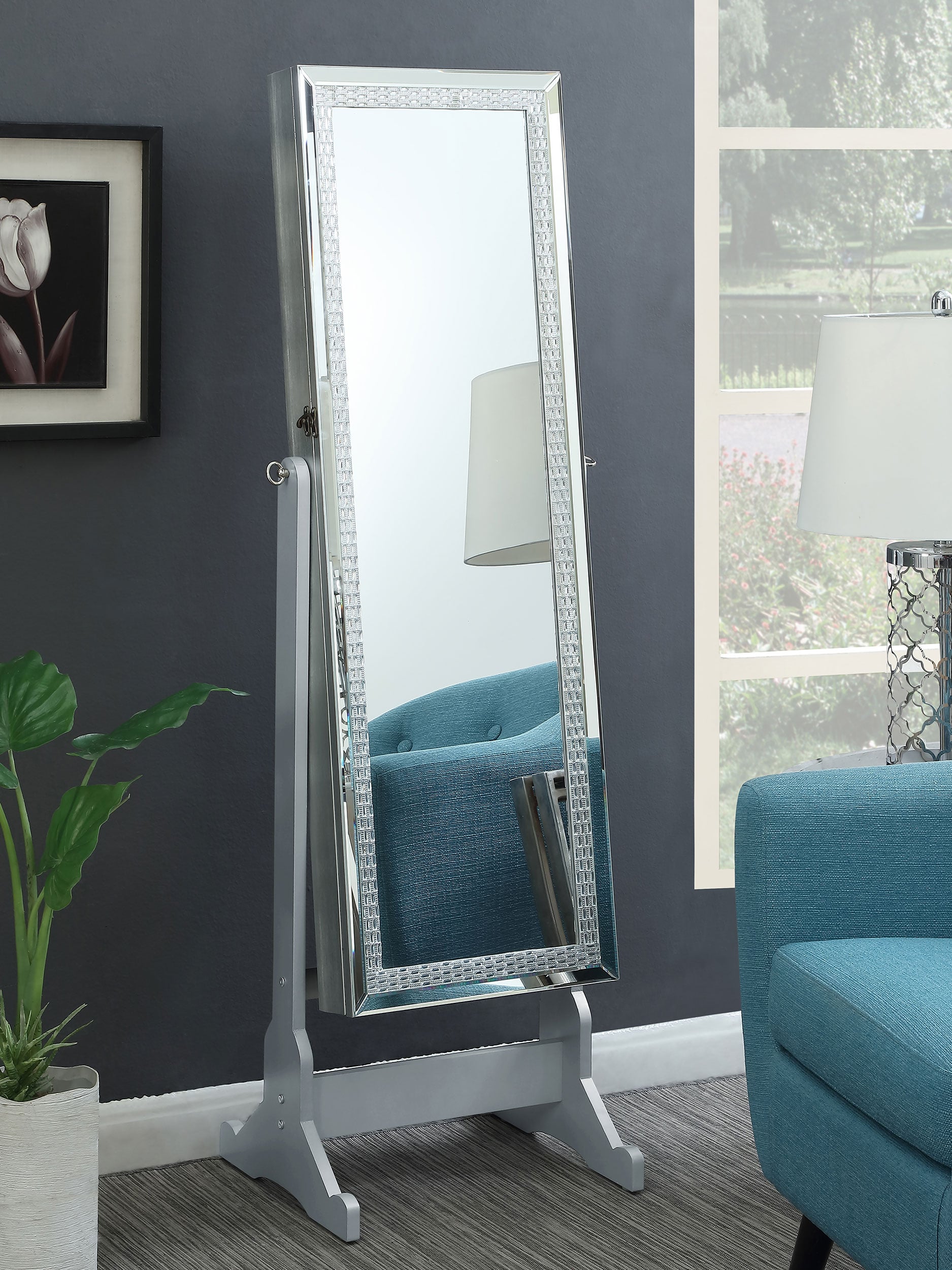 Elle Cheval Mirror w/ Jewelry Storage