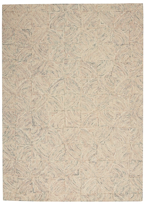 5' x 7'6" Ivory/Multi Rectangle Rug