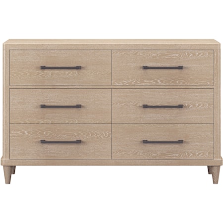 Farmhouse Wood 6-Drawer Dresser