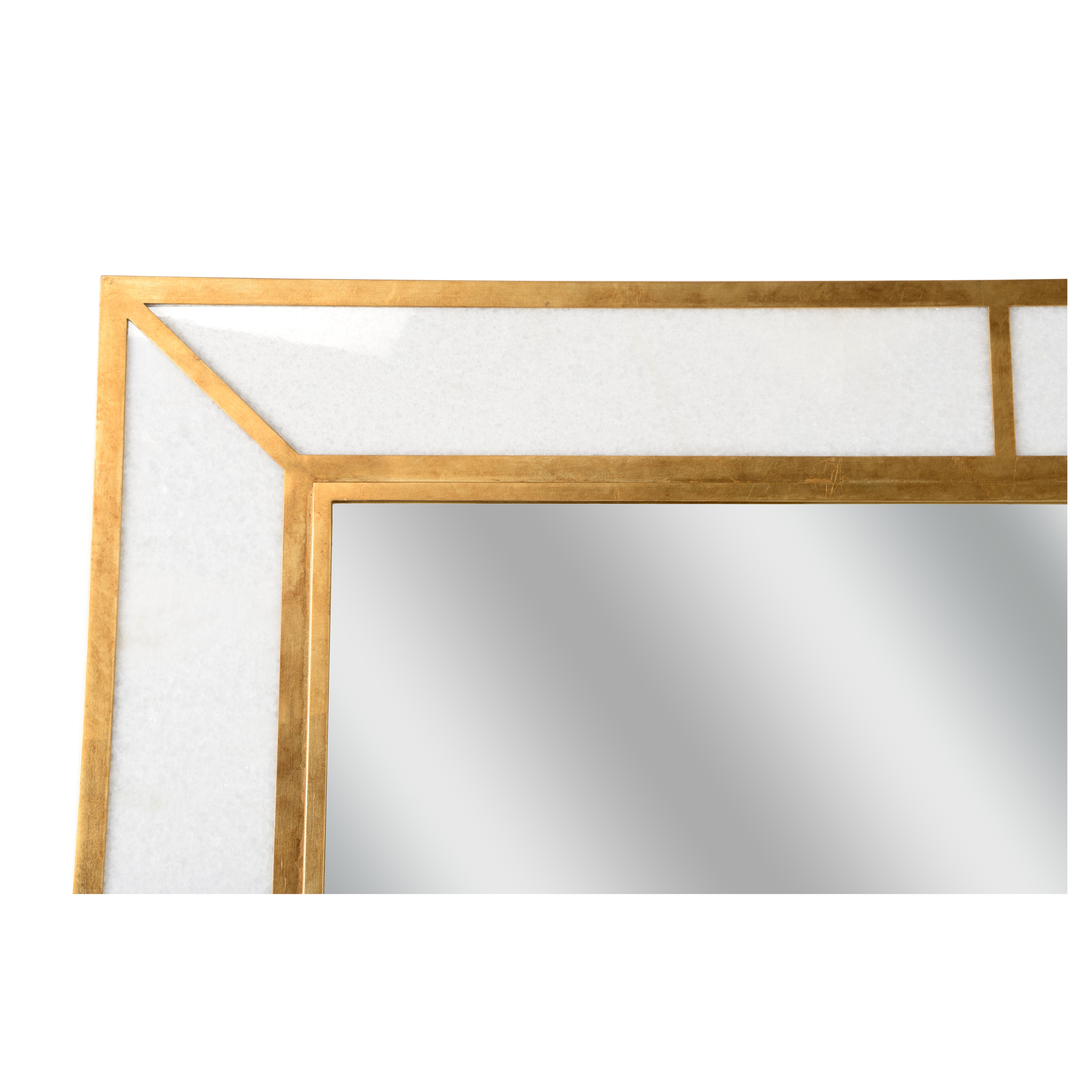 Chelsea House Chelsea House Misc Madison Marbleized Mirror - Brass
