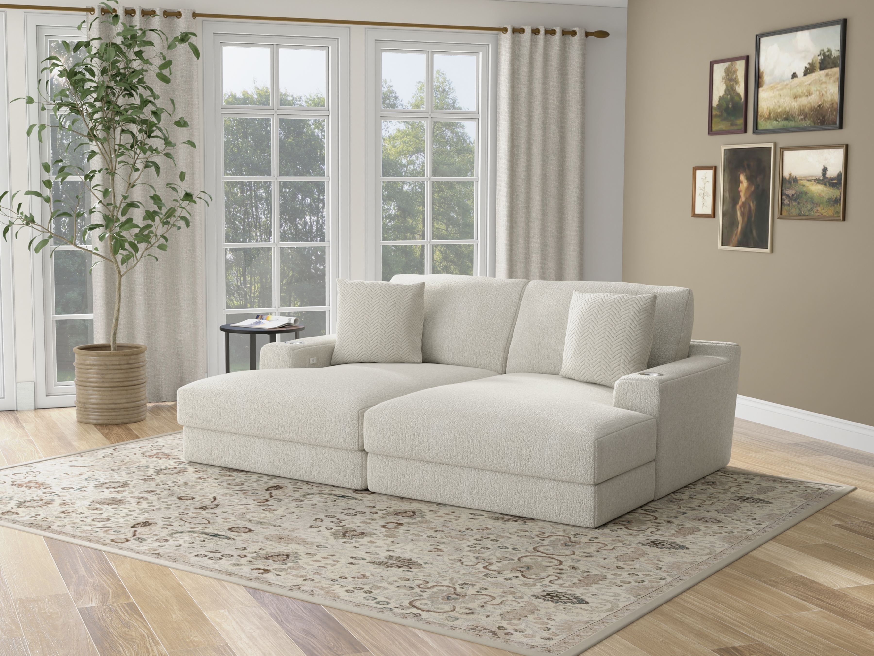 Jackson Furniture Cozy 2-Piece Sectional Chaise