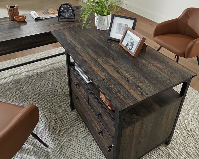 Steel River L-Shaped Desk