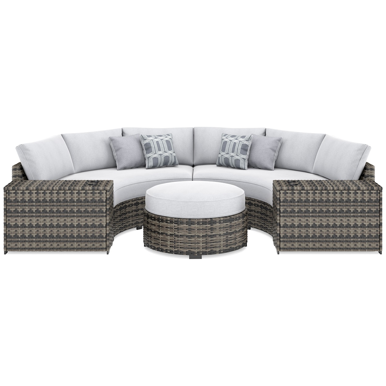 Benchcraft Harbor Court 4-Piece Outdoor Sectional