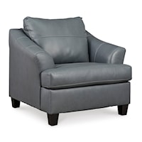 Leather Match Oversized Chair