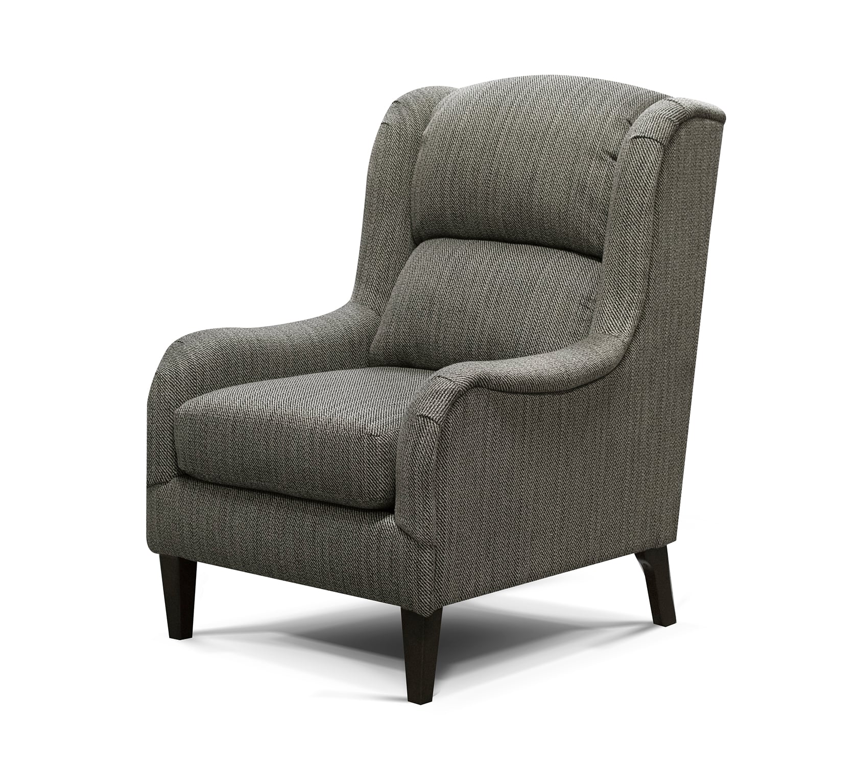 Exposed wood online accent chair