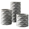 Signature Design by Ashley Accents Set of 3 Charlot Gray Vases