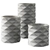 Signature Design by Ashley Furniture Accents Set of 3 Charlot Gray Vases