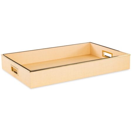 Large Raffia Tray