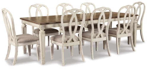 Dining Extension Table And 8 Chairs