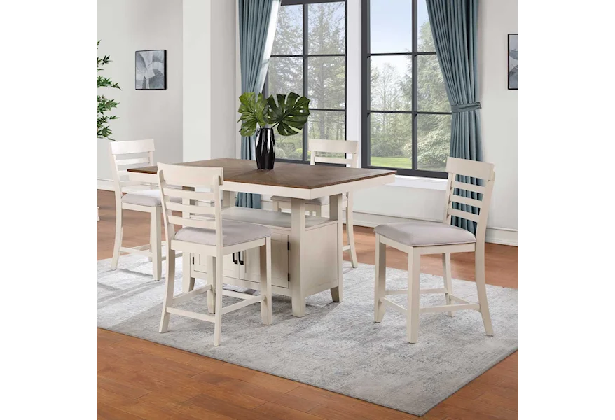 Hyland 5-Piece Dining Set by Steve Silver at Galleria Furniture, Inc.
