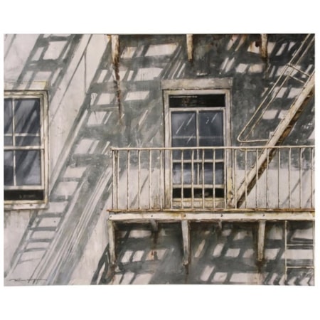 Window and Fire Escape by William Mangum
