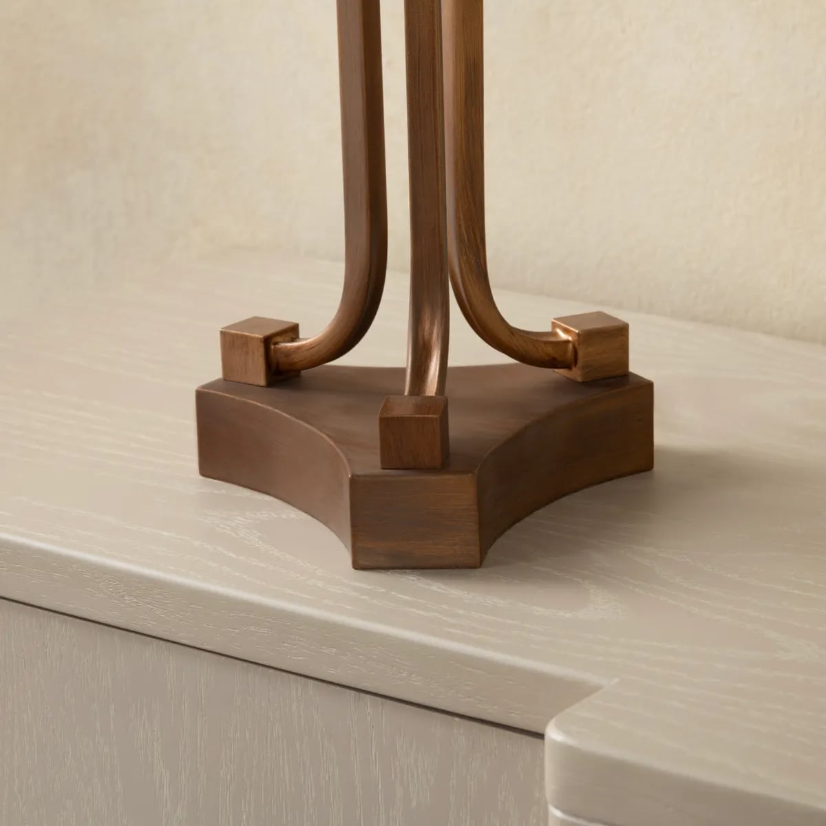 36"H Crystal + Metal Table Lamp