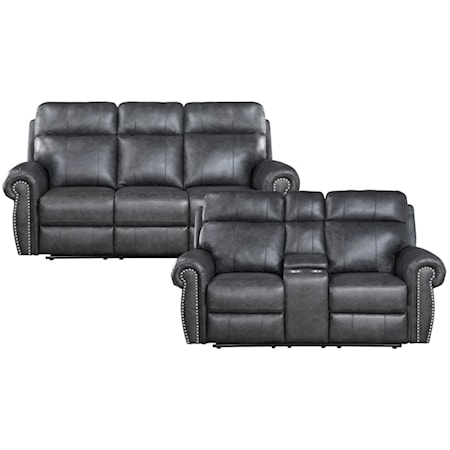 2-Piece Power Reclining Living Room Set