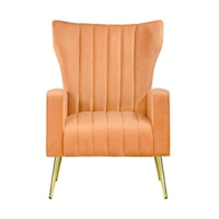 Glam Accent Chair-Velvet Harvest