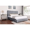 CM Flory Upholstered King Bed with Tufting