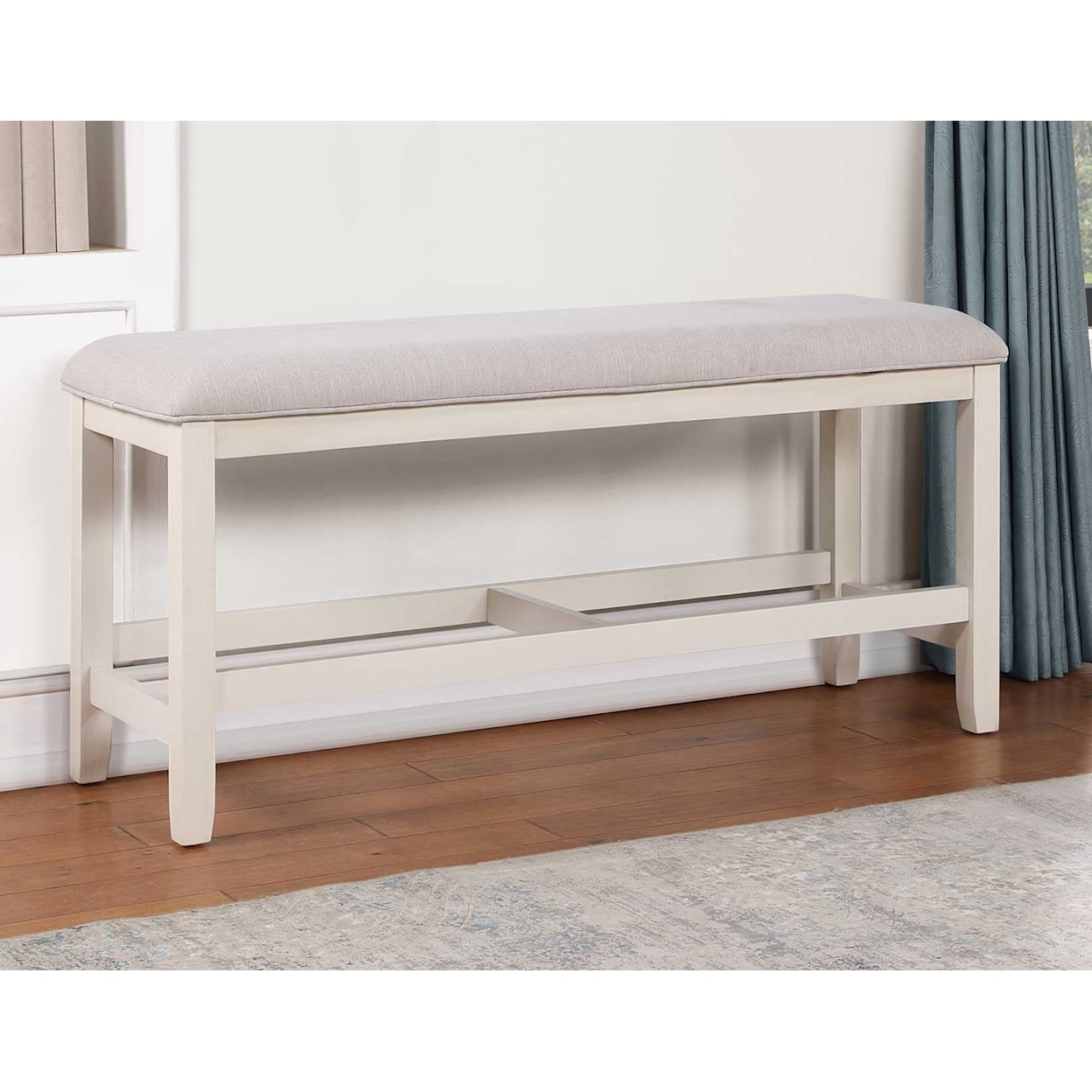 Steve Silver Hyland Upholstered Counter-Height Dining Bench