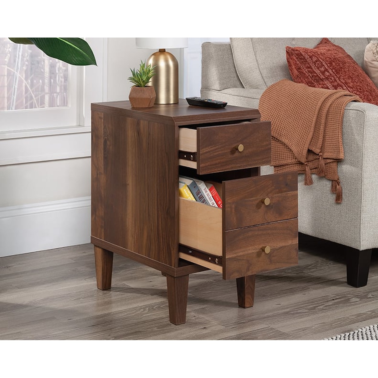 Sauder Willow Place Two-Drawer Side Table
