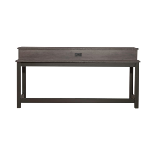 Contemporary Console Bar Table with USB Ports and Outlet