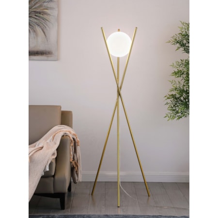 65-inch Spherical Bulb Tripod Floor Lamp