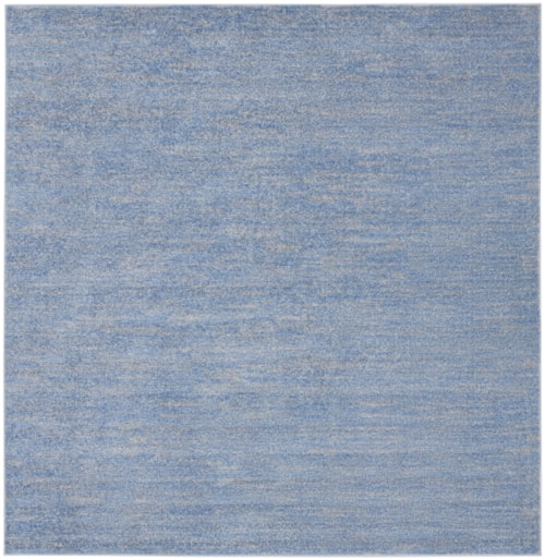 7'  Blue/Grey Square Rug