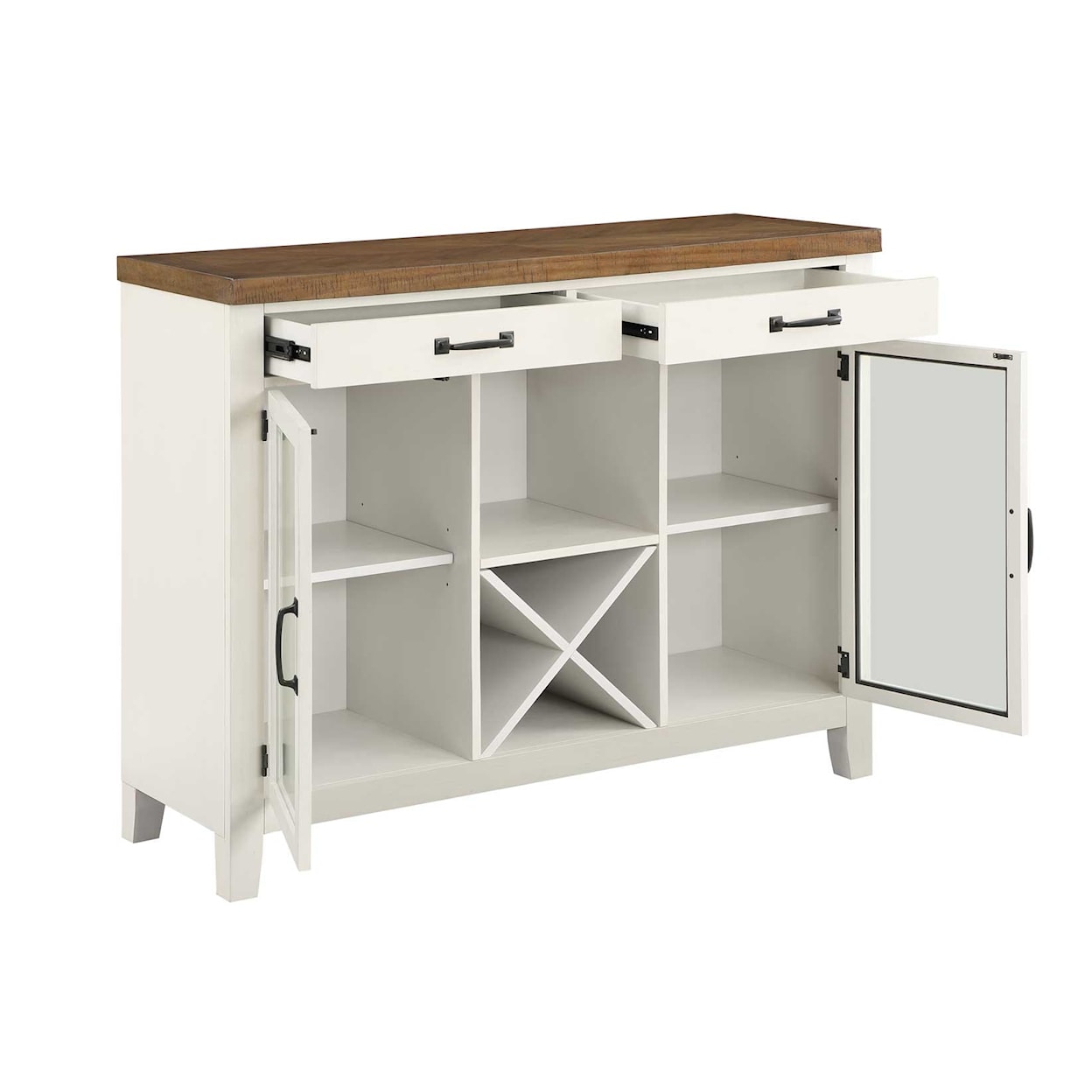 Steve Silver Henry HENRY WHITE COUNTER HEIGHT SERVER | .