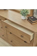 Flexsteel Casegoods Normandy Transitional 6-Drawer Dresser with Soft-Close Drawers