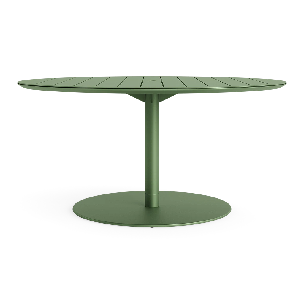 60" Pedestal Dining Table w/Umbrella Hole